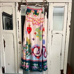 Colorful Maxi Dress with Abstract Print